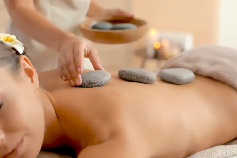 Stones placed over a spine