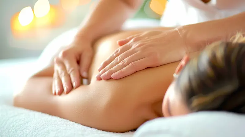 Massaging a shoulder